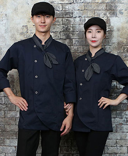 KO-718-3 네이비 라운딩 핏 엣지 조리복 (142)