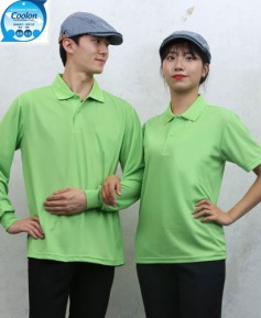 T-19 연두 쿨론베이직 단체복 ㅡㅡㅡㅡ(주머니 없음)