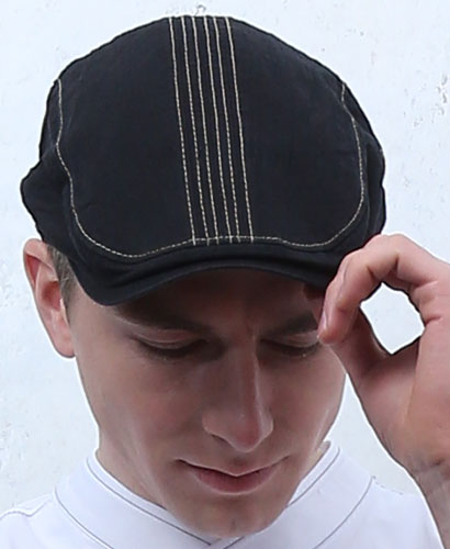 C-503 블랙 스티치 헌팅캡