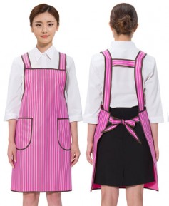 AP-3024 핑크줄지 매쉬 방수앞치마 (소)