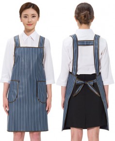 AP-3025 곤색줄지 매쉬 방수앞치마 (소)