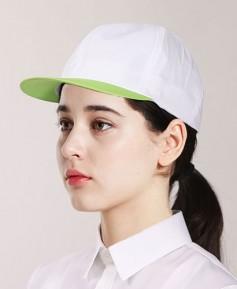 C-113  연두챙  영양사모자