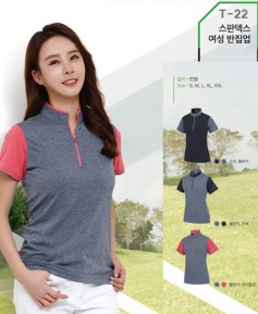 T-21스판덱스 남성  반집업