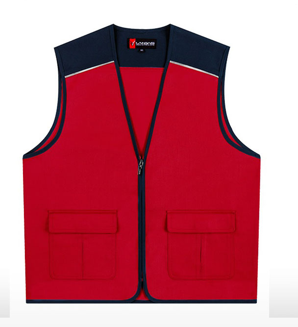 LD-22 레드 반사 파이핑 조끼