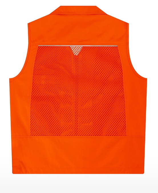 LD-360 형광오렌지 뒤 망사조끼
