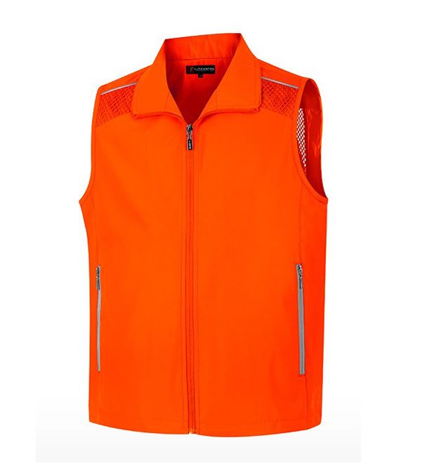 LD-360 형광오렌지 뒤 망사조끼