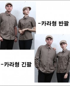 국내 맞춤제작   카키색  카라-  반팔/★긴팔