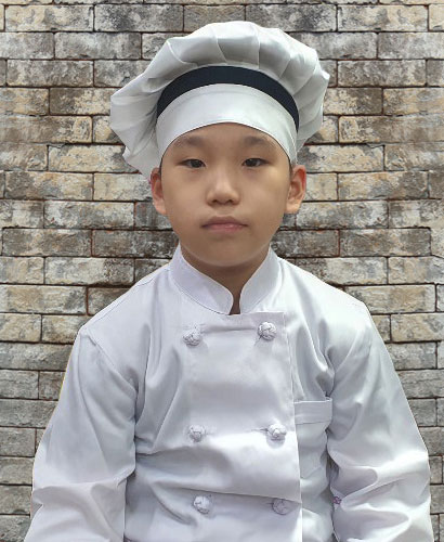 K-61 아동 네이비띠 쉐프모자