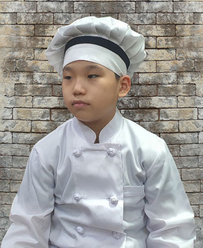 K-61 아동 네이비띠 쉐프모자