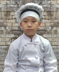 K-61 아동 네이비띠 쉐프모자