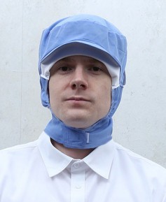 C-297 진하늘 귀걸이형 위생모ㅡㅡㅡ(남녀공용)