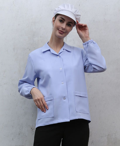 HA-22  여 푸른백색 작업복ㅡ폴리