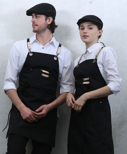 AP-333 검정 주머니 포인트 고급앞치마