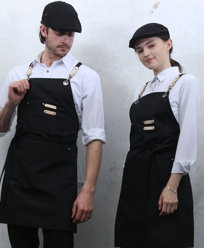 AP-333 검정 주머니 포인트 고급앞치마