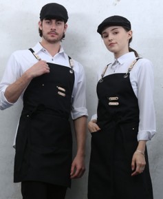 AP-333 검정 주머니 포인트 고급앞치마