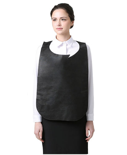 FA-901 검정 일회용 부직포 앞치마    [100장묶음]