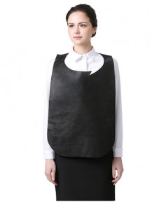 FA-901 검정 일회용 부직포 앞치마    [100장묶음]