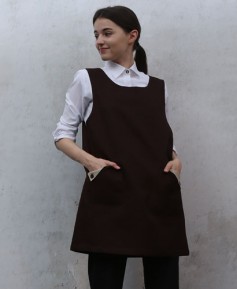 AP-6514 커피 삼각주머니포인트 원피스