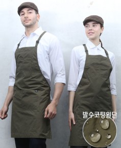 AP-1002-4 경량 다크카키 생활방수 앞치마