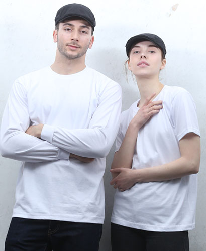 ▶T3-72 긴팔/반팔 무지 면 라운드티 ㅡㅡㅡ(백색)