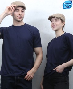 ▶T-41 반팔 쿨론 ((기능성))라운드◀ㅡㅡㅡ(곤색)