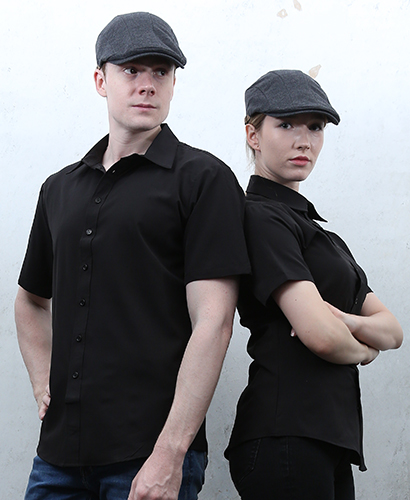 Y-915 NEW 블랙 반팔 셔츠ㅡㅡㅡㅡ (남녀공용)