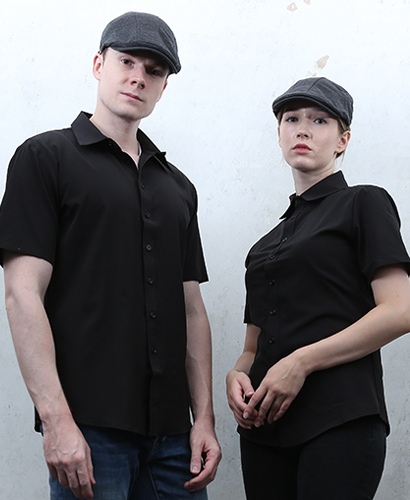 Y-915 NEW 블랙 반팔 셔츠ㅡㅡㅡㅡ (남녀공용)