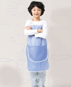 K-65  키즈 스카이블루 캥거루 방수 앞치마[MK04]
