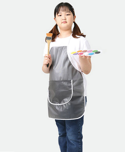 K-69 키즈 블랙  캥거루 방수 앞치마