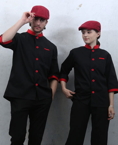 CO-710 NEW 검정 적색 포인트 칠부 (4)