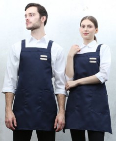 AP-503  네이비 가죽포인트 H형 앞치마