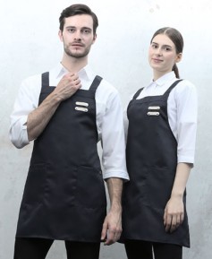 AP-501  블랙 가죽포인트 H형 앞치마