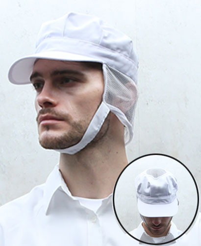 C-242-1 백색 위가 망사여서 시원한 ㅡ턱끈모