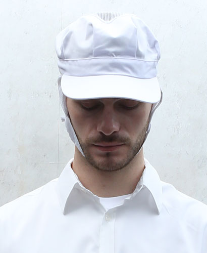 C-242-1 백색 위가 망사여서 시원한 ㅡ턱끈모