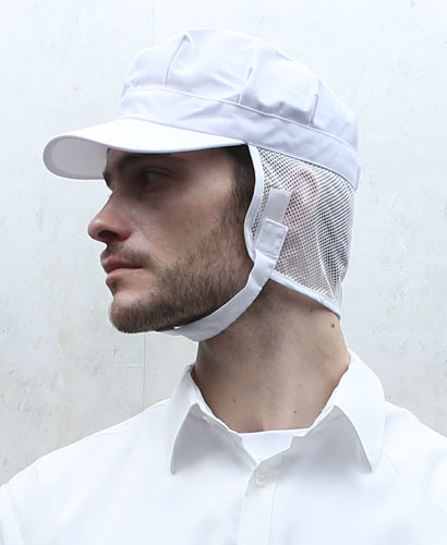 C-242-1 백색 위가 망사여서 시원한 ㅡ턱끈모