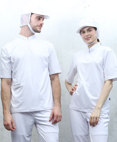 W-166 ▣ 화이트 스판덱스 기능성 반팔ㅡㅡㅡ위생티 [남녀공용]101S-1