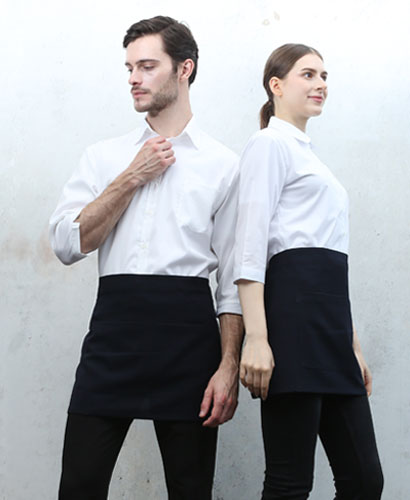 AP-351 블랙 폴리 스판 서빙허리  -47cm