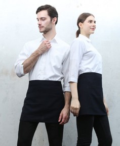 AP-351 블랙 폴리 스판 서빙허리  -47cm