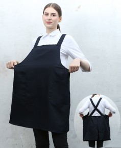 AP-6713 빅사이즈 네이비 뒤X형 ㅡㅡ엉덩이가림앞치마