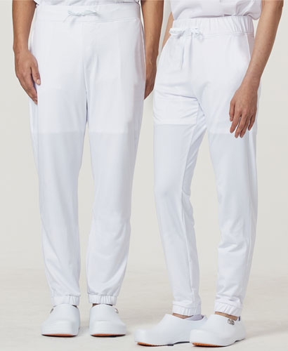 P-112 ▣화이트 올 스판덱스 위생바지