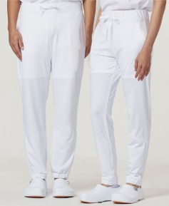 P-112 ▣화이트 올 스판덱스 위생바지