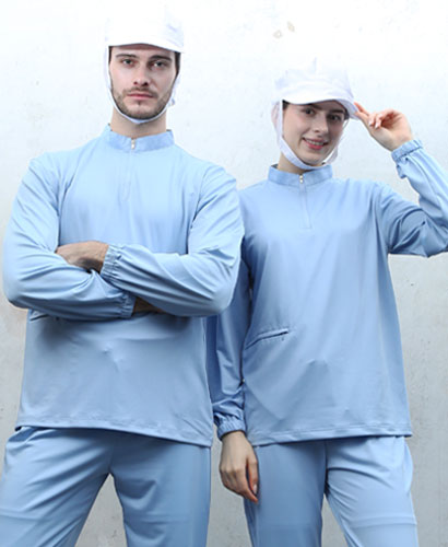 W-168 ▣ 스카이 스판덱스 기능성 긴팔ㅡㅡㅡ 위생티[남녀공용]  101L-2