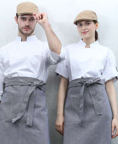 KO-704-2 유니크 7부 롤업 소매 ㅡㅡㅡㅡ (화이트) (322) (칠부/반팔겸용)