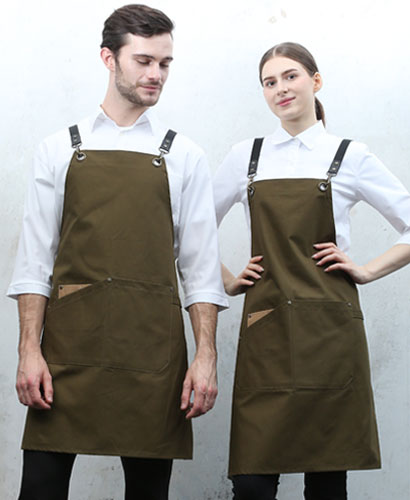 AP-7131  카키 고급 포켓 포인트  앞치마