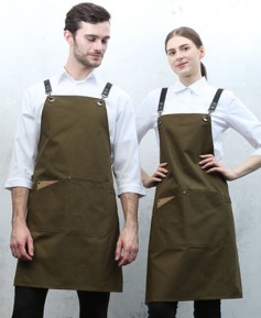 AP-7131  카키 고급 포켓 포인트  앞치마