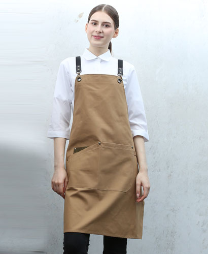 AP-7132  올리브 고급 포켓 포인트  앞치마