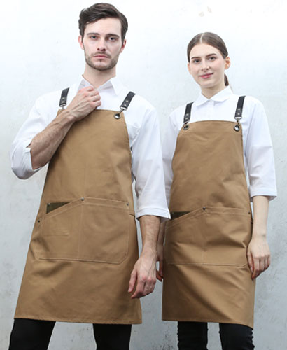 AP-7132  올리브 고급 포켓 포인트  앞치마