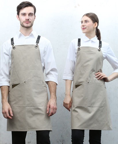 AP-7137  베이지 고급 포켓 포인트  앞치마