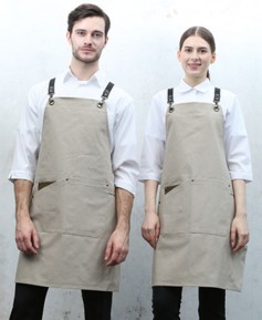 AP-7137  베이지 고급 포켓 포인트  앞치마