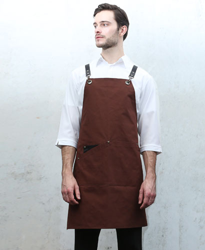 AP-7134 브라운 고급 포켓 포인트  앞치마